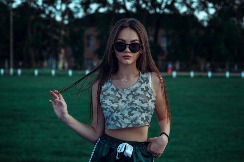 Tank Top on a Girl Mockup - Image 7